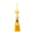 thumbnail image 2 of funtasica Car Pendant Lotus Shape Lucky Car Dangling Ornament Rear View Mirror Pendant Yellow, 2 of 8