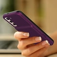 thumbnail image 4 of Galaxy S22 Plus Card Holder Wallet Case,Dteck Shockproof Rubber Hybrid PC with Hidden Mirror Dual Layer Cover Lightweight Protective Back Phone Case for Samsung Galaxy S22+ 5G,Purple, 4 of 5