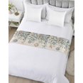 thumbnail image 5 of Xipuska Blue Eucalyptus Coastal Bed Runners for King Size Bed, Decorative Bed Throws for Foot of Bed, Starfish Shell Summer Bed Runner Sofa Throw Bedding Scarf Protector Slipcover for Bedroom/Hotel, 5 of 6