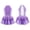 Purple, variant on iiniim Kids Girls Jazz Modern Dancewear Shiny Sequin Sleeveless Open Back Ruffle Dress