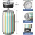 thumbnail image 3 of 12 Oz Coffee Travel Mug with Lid, Double Wall Vacuum Reusable Stainless Steel Water Bottle Leak Proof Insulated Hot Cold Coffee Cup Gift for Women Mens(1pcs), 3 of 5