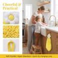 thumbnail image 2 of REGALWOVEN 1 Pack Chenille Hand Towel, Hanging Bathroom Hand Towels with Loops, Soft Absorbent Flower Towels Yellow 6" x 15", 2 of 7