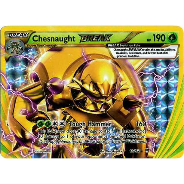 Pokemon X Y Breakthrough Single Card Break Rare Chesnaught Break 12 Walmart Com Walmart Com