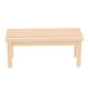 thumbnail image 3 of Banco de madera en miniatura, modelo decorativo, mueble en miniatura para casa de muñecas, 3 of 8
