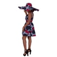 thumbnail image 5 of BintaRealWax Summer African Print Sleeveless Jumpsuit Pant with Hat WY8844, 5 of 5