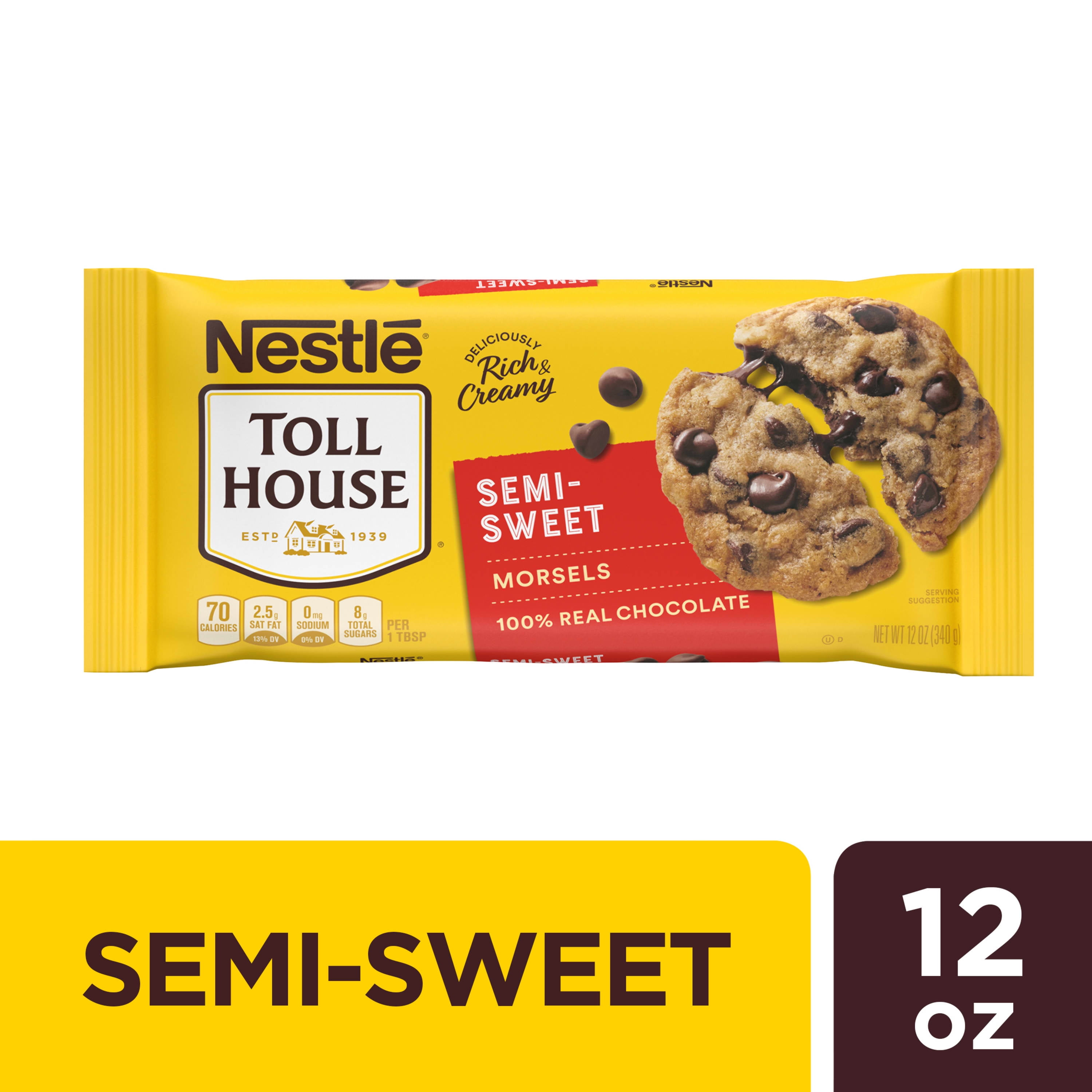 Nestle Toll House Semi Sweet Chocolate Chips, Great for Holiday Baking