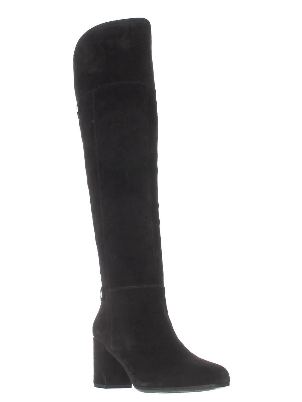 franco sarto black knee high boots