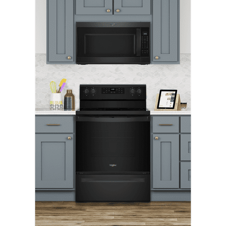 Whirlpool - 2.1 Cu. Ft. Over-the-Range Microwave with Sensor Cooking - Black