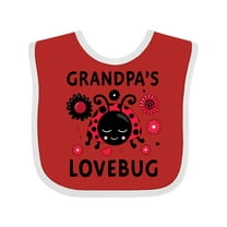 Inktastic Valentine's Day Grandpa's Lovebug Boys or Girls Baby Bib