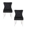 thumbnail image 1 of Chaises Chairus noires (lot de 2) pour salle à manger (Plata Import), 1 of 4