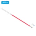 thumbnail image 3 of Uxcell 1mm Gel Pens Refills, 48 Pack  Fluorescence Metallic Ink Bold Point for Adults Coloring Books  , Rose Red, 3 of 5