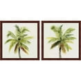 thumbnail image 1 of Great Art Now Coco Watercolor Palm by Grace Popp, 2 Piece Framed Art Set Each 13.25"W x 13.25"H, 1 of 3