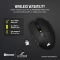 thumbnail image 4 of CORSAIR Scimitar Elite - Mouse - optical - 16 buttons - wired, wireless - 2.4 GHz, Bluetooth, USB - USB Slipstream wireless receiver, 4 of 7