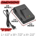 thumbnail image 3 of Banshee Single-Bay Charger Compatible with 18V Battery 1600A005B0, 3 of 6