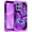 Purple Butterfly, variant on Casetego for Moto G Power 5G 2025 Case,Glow in The Dark Three Layer Heavy Duty Shockproof Protection Hard Plastic Bumper Soft Silicone Protective Case,Dark Purple Butterfly