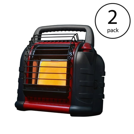 Mr Heater 12000 BTU Red Hunting Buddy Portable Propane Gas Heater w Fan (2 (Best Gas Pack Units 2019)