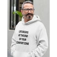thumbnail image 2 of Motivation Quote  Hoodie Men -Image by Shutterstock, Male Medium, 2 of 4