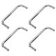 thumbnail image 2 of 4 tiradores de hierro resistentes en forma de U para equipos industriales (plateados), 2 of 6