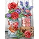 thumbnail image 2 of Cuadros Decorativos Full Round Drill Diamond Painting 5D Kit de póster de flores de San Valentín (wT Likrtyny embutido en tela, 2 of 8