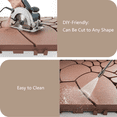 thumbnail image 4 of Tigbond Interlocking Floor Tiles 12"x12" - Snap Together Waterproof Plastic Deck Tiles for Patio,Garage,Poolside,Balcony | DIY Outdoor Pavers,Easy No-Tool Installation, 4 of 7