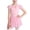 F131-Pink, variant on Girls Ballet Leotard, Fashionable Bow Short Sleeve Round Neck Sequined Mesh One Piece Dress Practice Clothes, Suitable for Children Aged 3-12 Years Old, Children's Dance Clothes