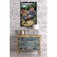 thumbnail image 3 of Vermont, Rooster, Scratchboard (24x36 Giclee Gallery Art Print, Vivid Textured Wall Decor), 3 of 3