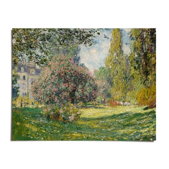 Landscape The Parc Monceau, 1876 - Claude Monet - 8x10 - Wall Art Print - UNFRAMED
