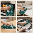 thumbnail image 5 of 6 Pcs Funny Kitchen Towels,Green Christmas Snowflake Pattern Microfiber Dish Towels,Kitchen Tea Towels,Kitchen Towel Set (18" X 26"), 5 of 7