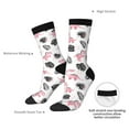 thumbnail image 4 of Cauagu Cute Dinosaur Print Crew Socks for Women and Men,Adult Athletic Running Socks 1-Pair Sports Socks Work Gear Socks with Moisture Wicking, 4 of 6