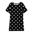 thumbnail image 7 of Fnooota Dresses for Women Plus Size, Casual Summer Short Sleeve Loose Midi Dresses Black Size XL-5XL, 7 of 7