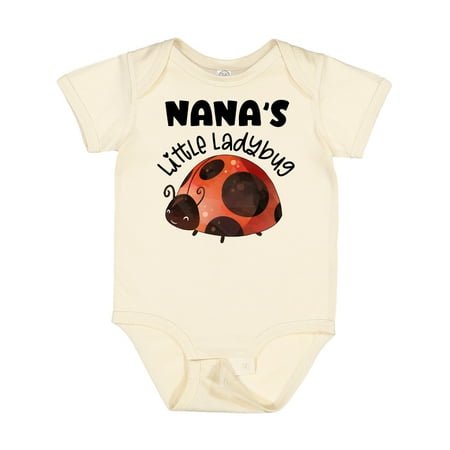 

Inktastic Nana s Little Ladybug Boys or Girls Baby Bodysuit
