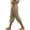 Khaki, variant on cfhntfmh Casual Capri Pants for Women High Waisted Loose Fit Joggers with Pockets Lightweight Comfy Lounge Pants