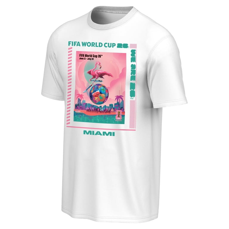 FIFA World Cup 2026 Men's Host City Poster Tee - Miami - Walmart.com