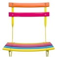 thumbnail image 5 of Alpine Corporation Rainbow Outdoor Patio Bistro Set, Metal 3 - Piece, Yellow & Orange, 5 of 14