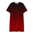 thumbnail image 6 of Tauxra Women's Short Sleeve Dress Casual Round Neck with Pockets Summer Beach Floral Print, 6 of 6
