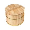 thumbnail image 1 of Abbracc Baril de Riz en Bois Cuit à la Vapeur Bol de Riz Rond pour Collations Ménagères Tofu Pudding 16cmx16cmx11cm, 1 of 9