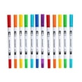 Ballpoint Pens,Brush Marker Pens 24 Colors Art Markers With Fine And