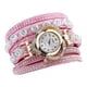 thumbnail image 5 of Reloj de pulsera jinwen lujo mujer esfera corazón rosado, 5 of 6