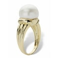 thumbnail image 2 of PalmBeach Jewelry Genuine Freshwater Cultured Pearl Ring in 14k Gold-plated Sterling Silver (11mm), 2 of 5