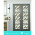 thumbnail image 5 of Window Privacy Film Tropical Animals Stained Glass Window Film Decorative Sun Block Window Cover Summer Elephant Giraffe Leopard Zebra Window Clings Static Adhesive Sticker for Bathroom 23.6"x78.7", 5 of 7