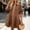 Brown, variant on WRFWUL Womens Vintage Washed Denim Shirt Dress Long Balloon Sleeve Button Down A Line Swing Ruffle Jean Dress with Pockets
