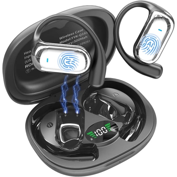 AI Translation Earbuds Real Time, 144 Language Translator Earbuds with Bluetooth 6.1, 4-in-1 Audifonos Traductores Inglés Español & Translation Headphones, Includes Charging Cradle.