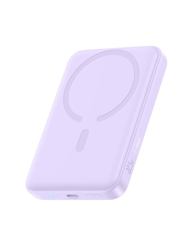 Baseus Wireless Power Bank 10000mAh Magnetic Portable Charger 22.5W MagSafe Charger, Purple