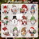 thumbnail image 3 of Juego de 12 o 24 piezas de gnomos navideños de madera creativos, decoración pequeña para colgar en el árbol de Navidad, juego de placas de madera, 3 of 5