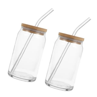 Reusable Wide Mouth Smoothie Cups for Boba Tea/Bubble Tea with Lids and  Gold Straws, Mason Jars Glas…See more Reusable Wide Mouth Smoothie Cups for