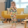 thumbnail image 4 of FORMRS Long Sleeve Top and Pants Pajama Set for Niños 2-Piece Sleepwear, Sizes 18M-8Y, Black Clover Pattern, 4 of 6