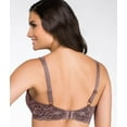 thumbnail image 2 of Women's Lilyette 840 Comfort Pretty Keyhole Minimizer Bra (Rum Raisin/Ivory 40D), 2 of 2