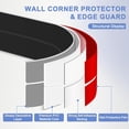 thumbnail image 4 of Duslogis Wall Corner Protector Moulding Trim Peel and Paste Wall Corner Guards Trim Flexible Self Adhesive Edge Protector Moulding, 0.8 in x 10 Ft, Black, 4 of 7