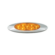 GG Grand General 77830 SE33Amber Ultra Thin Spyder Y2K 7-LED Marker and Clearance Sealed Light, amber/amber
