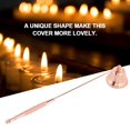 thumbnail image 5 of Tebru Candle Cover, 1Pcs Fashion Stainless Steel Bell Shaped Candle Snuffer Wick Trimmer Cover Hand Tool, Bell Shaped Candle Snuffer, 5 of 8